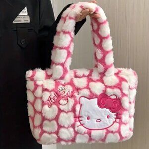 Hello Kitty Plush Hearts Shoulder Bag
